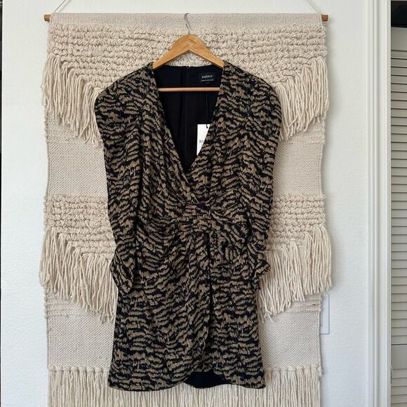 NWT: Bardot Tracey Twist Animal Print Dress - Picture 1 of 9
